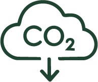 CO2 emission Saved icon